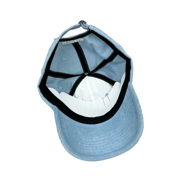 Supreme SS21 Fine Wale Corduroy S Logo 6-Panel Cap Light Blue - Picture 3 of 5